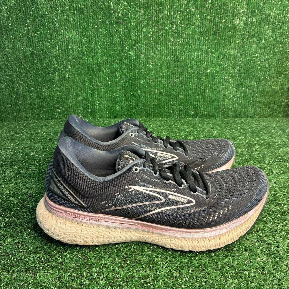 Brooks Glycerin 19 DNA Loft Cushioned Running Athletic Sneaker Black Womens Sz 9